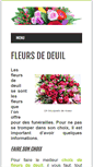 Mobile Screenshot of fleurs-de-deuil.com