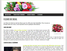 Tablet Screenshot of fleurs-de-deuil.com